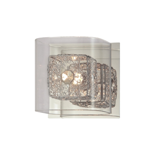 XTRICITY  - Decorative Vanity Light, 5.24" Width, From The Fairview Collection, Chrome Finish