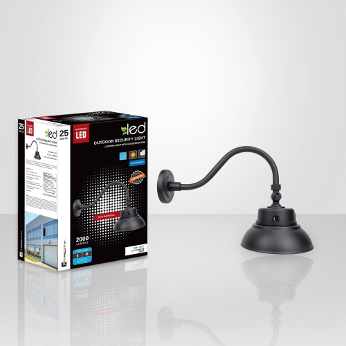 Xtricity - LED Outdoor Security Fixture, 2000 Lumens, 25W, 5000K Daylight + Photocell