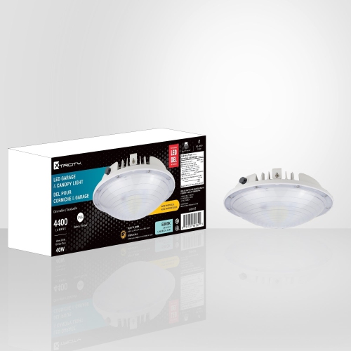 Xtricity - LED Lighting for Cornice or Garage, 4400 Lumens, 40W, Photocell, 5000K Daylight