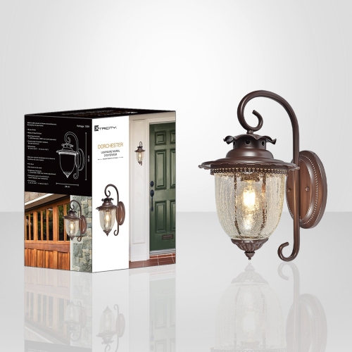 Xtricity - Outdoor Wall Light, 16.5'' Height, From the Dorchester Collection, Brown