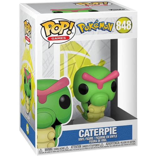 FUNKO  Pop Games Pokemon 3.75 Inch Action Figure - Caterpie #848 