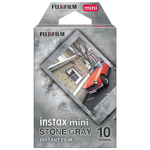 Film instantané Instax Mini de Fujifilm - Gris pierre