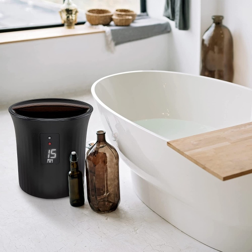 Live Fine Towel Warmer | Bucket Style Luxury Heater with LED Display, Adjustable Timer, Auto Shut-Off | Fits 40” x 70” Oversized Bath Sheet Towel