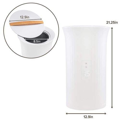 LiveFine Towel Warmer | Large Bucket Style Luxury Heater with LED Display, Adjustable Timer, Auto Shut-Off | Fits Up to Two 40” x 70” Oversized Bath