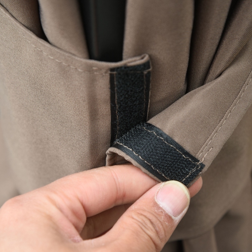 Outsunny 10' x 12' Universal Gazebo Sidewall Set with 4 Panels, Hooks/C-Rings Included for Pergolas & Cabanas, Brown