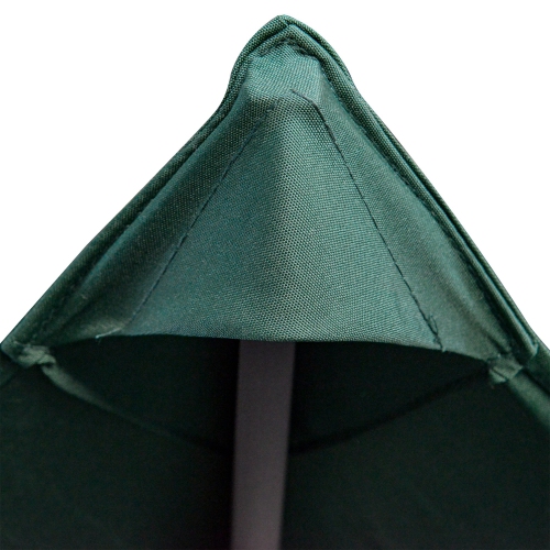 Outsunny 9.8' x 9.7' Square Gazebo Canopy Replacement UV Protected Top Cover Sun Shade Green