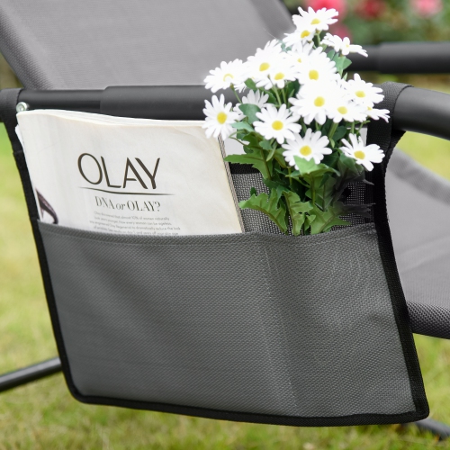 Orolay Comfortable Relax Chair Lounge Chair with Armrest Grey 