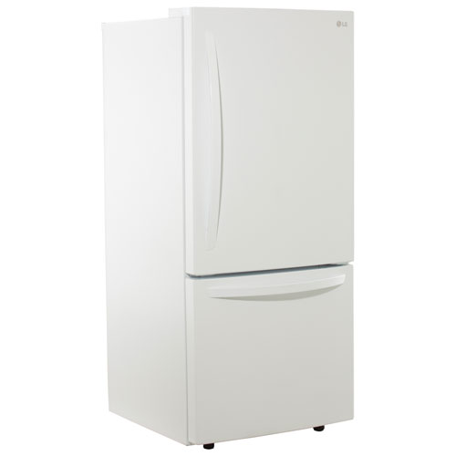 LG 30" 22.1 Cu. Ft. Bottom Freezer Refrigerator - White