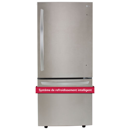 LG 30" 22.1 Cu. Ft. Bottom Freezer Refrigerator (LRDNS2200S) - Stainless Steel