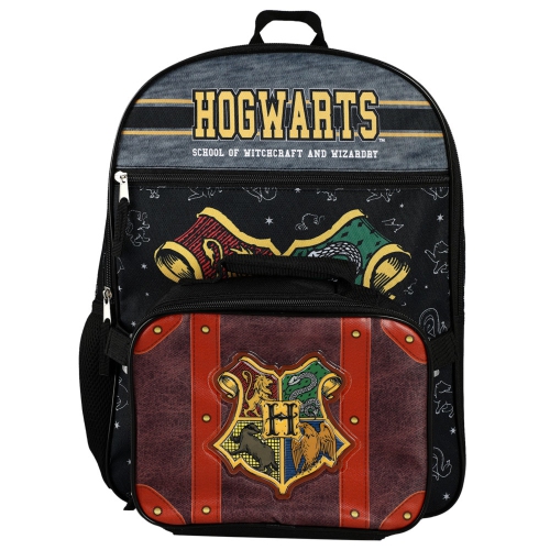 Harry Potter Hogwarts House Crest Lunch Bag 16" Backpack Set