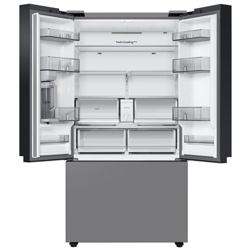 Samsung BESPOKE 36" 30.1 Cu. Ft. 3-Door French Door Refrigerator - Stainless Steel