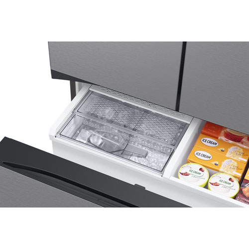 Samsung BESPOKE 36" 30.1 Cu. Ft. 3-Door French Door Refrigerator - Stainless Steel