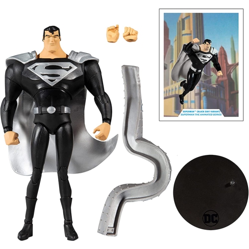 DC Multiverse Animated Series 7 Inch Action Figure - Black Suit Superman