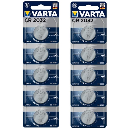 Varta Lithium CR2032 Coin Cell Battery, 2-pack