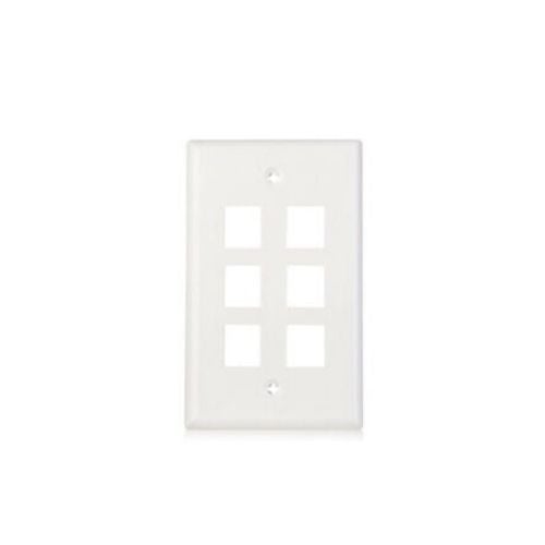 Connecteur RJ45 à 6 ports pour plaque murale Cat 5e réseau Ethernet