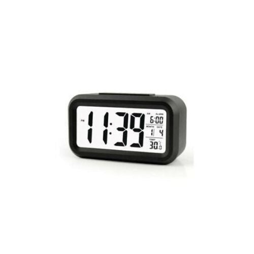 Digital Alarm Clock Large LCD Display Thermometer Smart Night Light Back Light