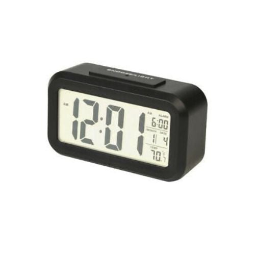 Digital Alarm Clock Large LCD Display Thermometer Smart Night Light Back Light
