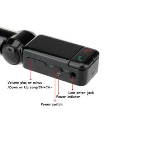 Émetteur FM modulateur Bluetooth, adaptateur mains libres, chargeur USB, lecteur auxiliaire