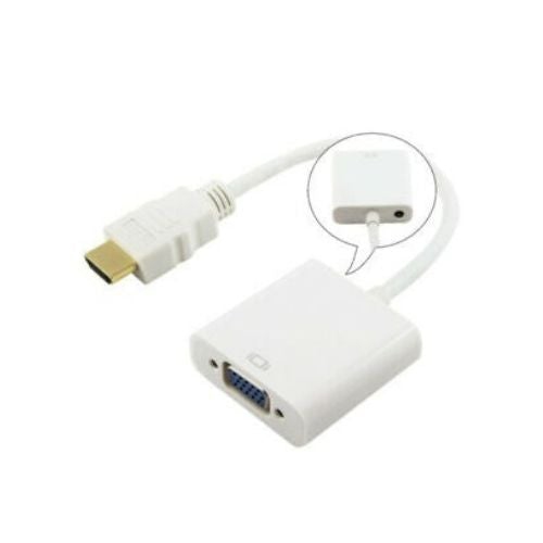 HDMI to VGA Converter Adapter Cable Male to Female with Audio
