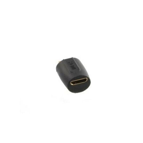 GNS  New Plated Mini HDMI Male to HDMI Mini Female M to F Adapter Connector In Gold