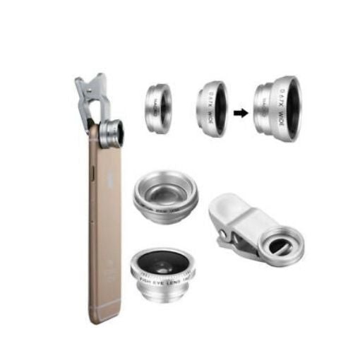 Objectif 4-en-1 pour téléphone intelligent très grand angulaire/grand-angle/Marco/téléobjectif