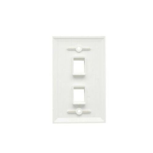 10 Packs Wall Plate 2 Port White Unbreakable Toggle Outlet Cover