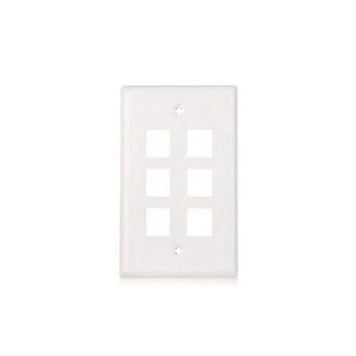 10 Packs Wall Plate 6 Port White Unbreakable Toggle Outlet Cover