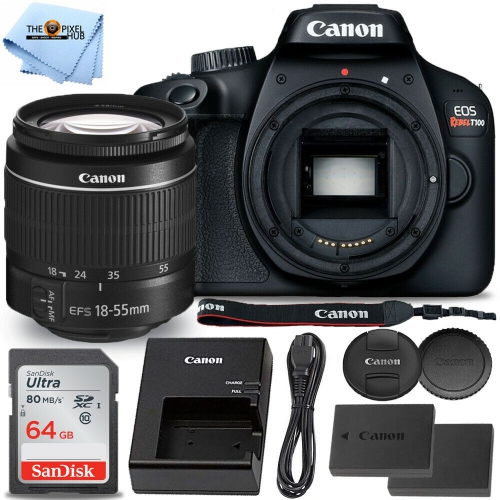 CANON  Eos Rebel T100/4000D Dslr Camera With 18-55MM Dc Iii Lens + 64GB Bundle