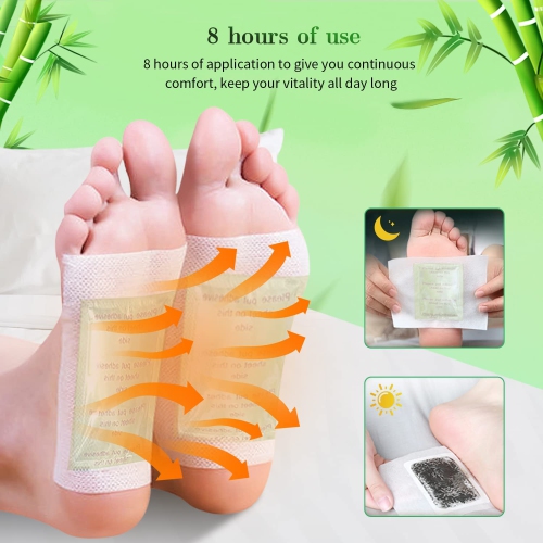 ISTAR Foot Pads, 100 Foot Pads and 100 Adhesive Sheets for Removing Impurities, Relieve Stress Improve Sleep