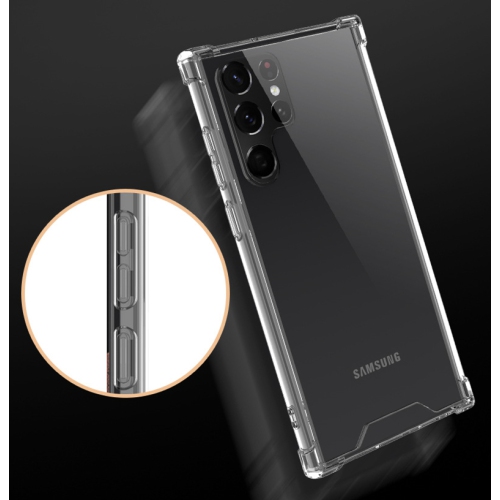 【CSmart】 étui Coque arrière ultra fine en gelée de silicone TPU souple pour Samsung Galaxy S22 Ultra, transparente