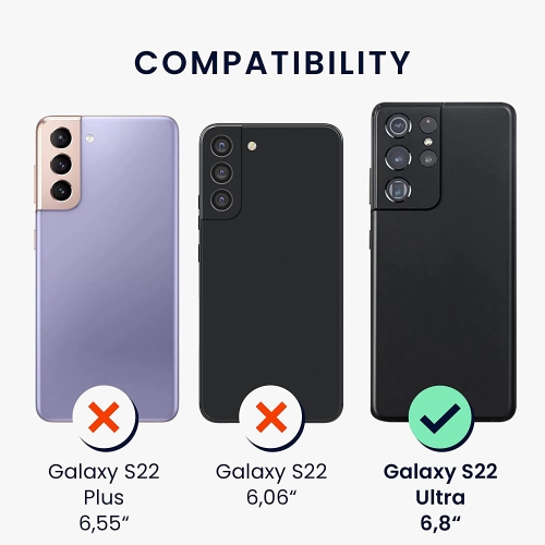 【CSmart】 étui Coque arrière ultra fine en gelée de silicone TPU souple pour Samsung Galaxy S22 Ultra, transparente