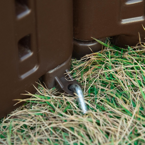 Outsunny 48" Raise Garden Bed Kit, Round Planter Box Above Ground for Flowers/Herb/Vegetables Outdoor Garden Backyard with Easy Assembly, Brown