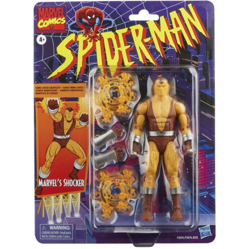 Figurine d’action de 6 po de la collection Marvel Legends Retro Spider-Man Wave 2 - Shocker