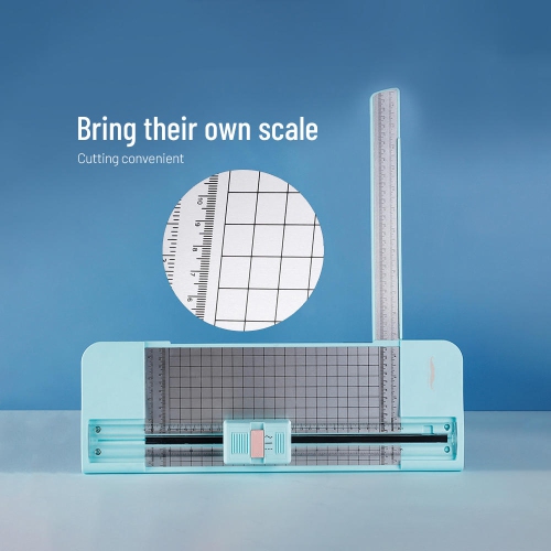 Moustache® 3-en-1 multifonction 3 formes et tout en un coupe-papier artisanal lame en métal pour la maison/l'école/le bureau