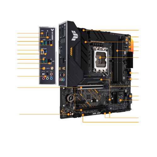 Asus Micro-ATX LGA 1700 Motherboard (TUF GAMING B660M-PLUS WIFI D4