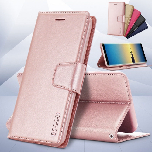 Hanman Leather Wallet Flip Case Cover| For Iphone 11| Rose Gold