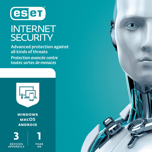 ESET Internet Security - 3 Devices - 1 Year - Digital Download