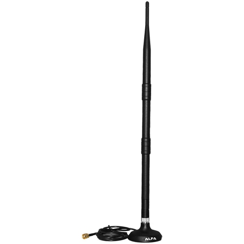 Alfa 9dBi WiFi Booster SMA OMNI-Directional Swivel Antenna With Magnetic Base