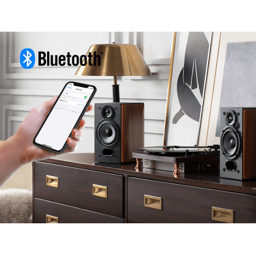 Edifier R1380DB Active Bluetooth Bookshelf Speakers - Wireless Studio Monitor Speaker - Wood