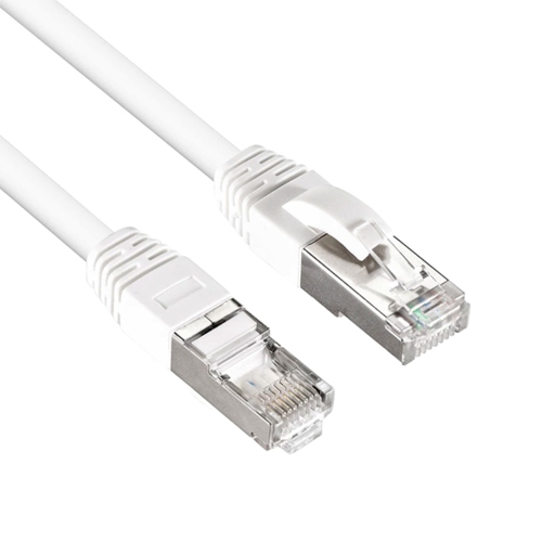 Speedex Cat 7 High-Speed 10 Gigabit Ethernet Patch Internet Shielded Cable - White