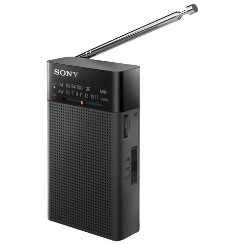 Sony ICF-P27 Portable AM/FM Radio - Black