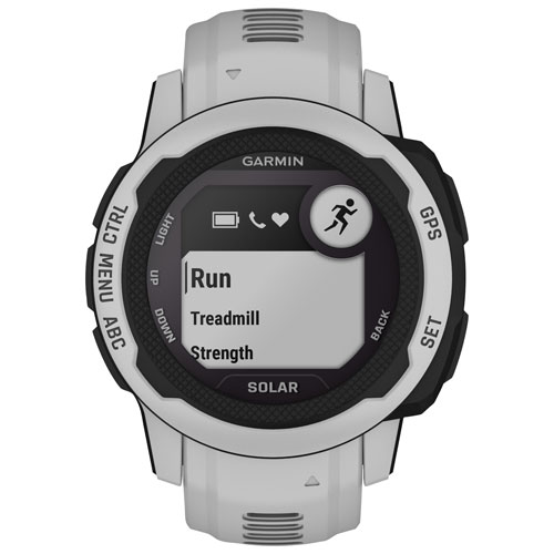 Montre intelligente multisport Bluetooth de 40 mm Instinct 2S Solar de Garmin - Gris brume