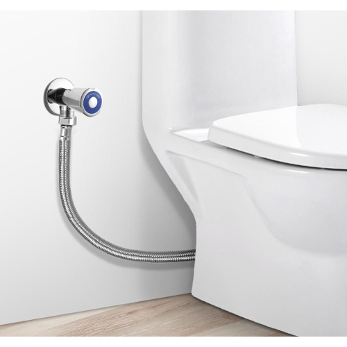 2-pack Stainless Steel Faucet Hose 1/2" IPS Brass Nut x 3/8" Female Fitting - 3 Ft