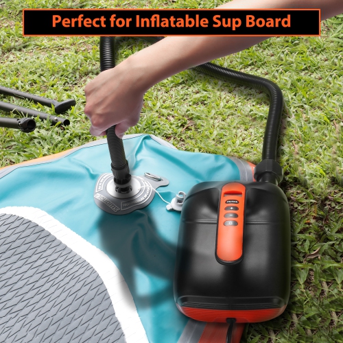 Swonder 20PSI High Pressure Digital Electric Air Pump for SUP, Kayak, Tent-Black