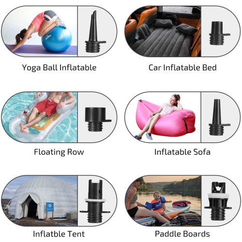 Swonder 20PSI High Pressure Digital Electric Air Pump for SUP, Kayak, Tent-Black