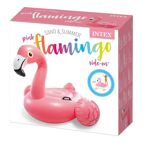 Intex - Inflatable Flamingo for Swimming Pool, 56'' x 54'' x 38'', Pink