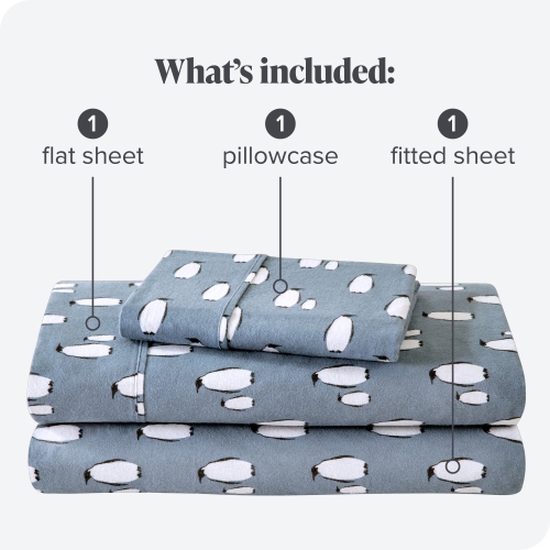 Bare Home Flannel Sheet Set 100% Cotton, Velvety Soft Heavyweight - Double Brushed Flannel - Deep Pocket