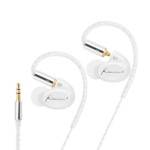 Kinera – moniteur intra-auriculaire SIF ergonomique pour un ajustement confortable connecteur 10&nbsp;mm MPM Dynamic Driver MMCX, blanc de lune