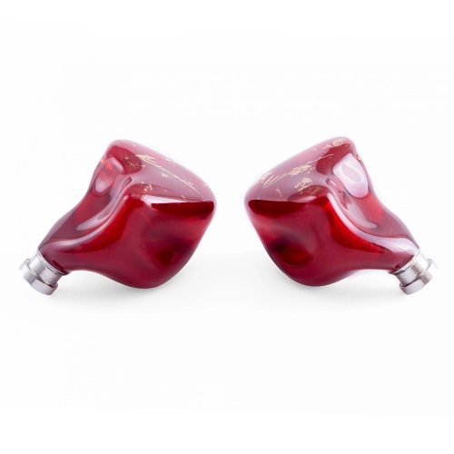 Kinera BD005 PRO In-Ear Monitor Ergonomic Design for Comfortable Fit 9.2mm Beryllium Diaphragm and 30095 armature Drivers, Jewel Red