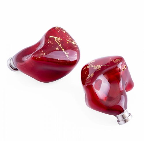 Kinera BD005 PRO In-Ear Monitor Ergonomic Design for Comfortable Fit 9.2mm Beryllium Diaphragm and 30095 armature Drivers, Jewel Red